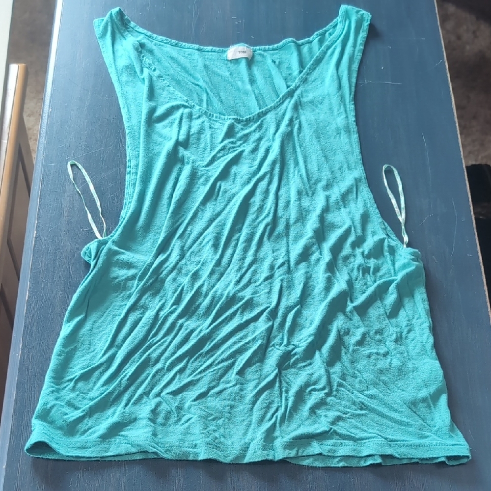 Tobi Teal Muscle Tee *Free with purchase